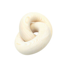 Traditional Wood Two Combined spirals Simple Look-Wood color