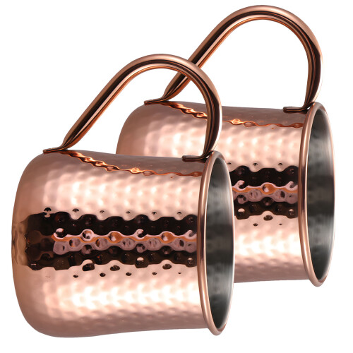 2 Elegant Bronze Drinking Bowls With sparkling Finish And