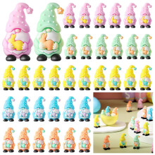 Décorations de Gnomes de Pâques, couleurs vives,-100 pièces