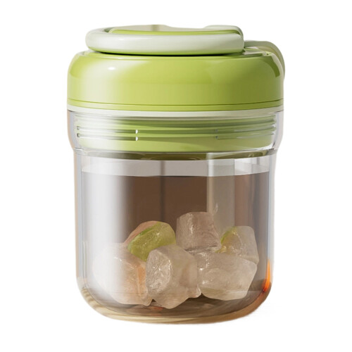 Press And Sturdy Cup For Beverages During Beach Trip And-Green