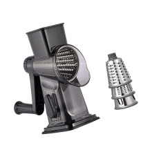 Hand Operated Cheese Vegetable Grater With 3-Transparent gray