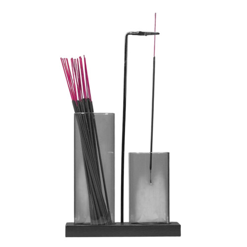 Modern Two Purpose Hanging Scent Dispenser With Wood-Black