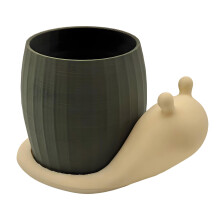 Snail Plastic Planter Pot for Fleshy Plant Indoor Outdoor-Color