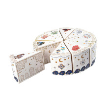 10Pcs Cake Shape Paper Gift Packaging Box Candy Chocolate Holder