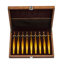 Detachable Alumina Crochet Hook Set Wood Handle Multiple Size