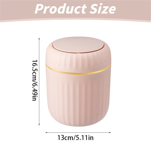 Mini poubelle de bureau avec couvercle, 2,2 L 2