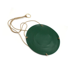 Creative Hanging Storage Basket Large Leather Wall-Green S