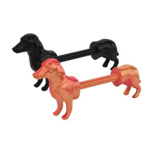 2pcs Dachshund Toilet Paper Holder Tissue Dispenser Rack Space