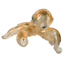 Hand Blown Glass Octopuses Figurine Sea Animals Sculpture-A01