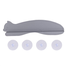 Suction Cup Plastic Water Baffle Prevents Splashes-gray kitten