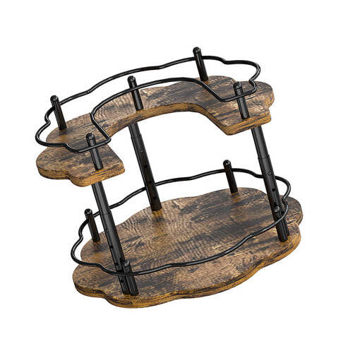 Easy Assemble Retro Styles Shelf for-Plum blossom U shape