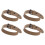 4Pcs Leather Jackets Cuff Extender Strap Sleeve-Design 16 1