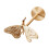 Modern Curtain Holdbacks Metal Wall Mount Curtain-Butterfly 1