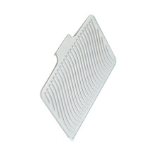 Recyclable Kitchen Water Drain Pad With Hole Pattern For-Gray