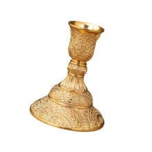Artistic Metal Taper Candle Holders For Creating-gold short
