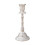 Decorative Antique Embossed Taper Candle Holders-silver high 1