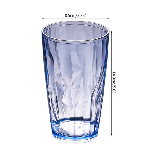 WINDLAND shatterproof acrylic drinking glasses 6 oz 2