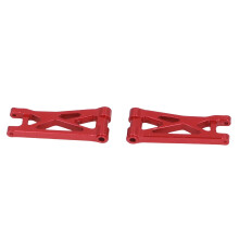 2 Stück 1/24 Aluminiumlegierungs-Schwingenarm hinten unten RC-Car - Rot
