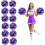 Metallic Cheer Pom Poms 26 cm 12 Pack 1