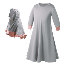 Ramadan-abaya met hijab voor moslimmeisjes