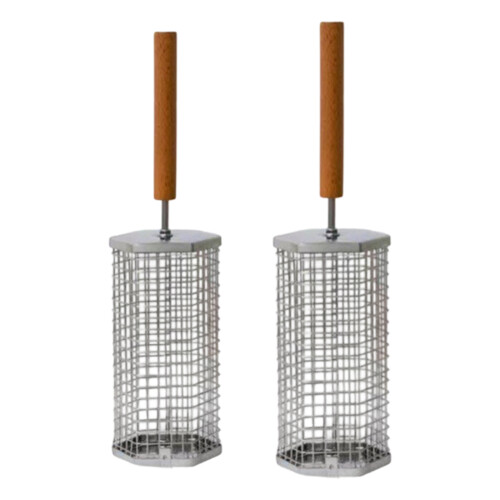 Panier de barbecue roulant, outil de cuisson emboîtable en-L 1