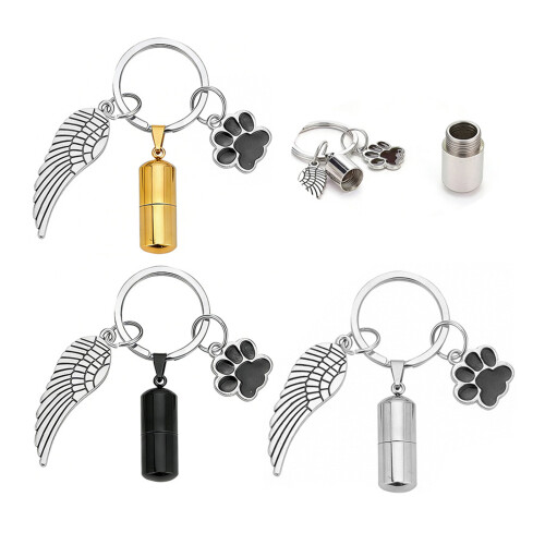 Collier d'urne de crémation en acier inoxydable,-or rose 1