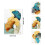 Lot de 3 toiles abstraites – Bleu, Vert, Jaune et 3