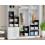 White Cube Storage Organizer with Metal Hammer Finish 13.7 4