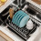 Space Efficient Convertible Metal Dish Drainer For-Gray 5