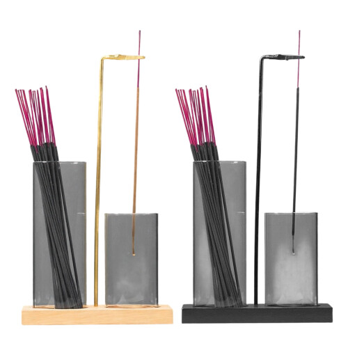 Modern Two Purpose Hanging Scent Dispenser With Wood-Black 1