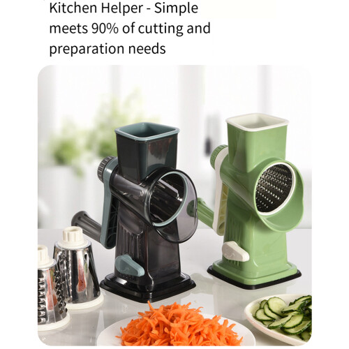 Ergonomic Grip Food Grater Having Viewable-green grass 2