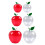 Artificial Apples Candy Dish Snacks Storage-Clear size L 3