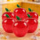 Artificial Apples Candy Dish Snacks Storage-Clear size L 7