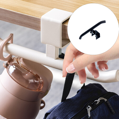 Convenient Iron Hook Installs On Desk Side Without Nails Or-2 2