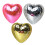 Fonkelende hartvorm discobal hangend ornament reflecterend-Goud 2