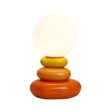 Ceramic Stone Table Lamp for Bedroom – Romantic Small