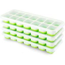 Stackable Ice Cube Tray with Lid, 3-Pack, BPA-Free