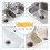 Suction Cup Plastic Water Baffle Prevents Splashes-gray kitten 5