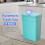 Cubo de basura de cocina con sensor automático, 13 galones, azul 1