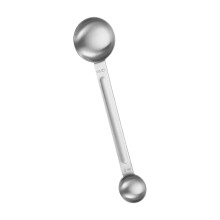Cuillère à mesurer ergonomique à Double tête, cuillère à-Argent