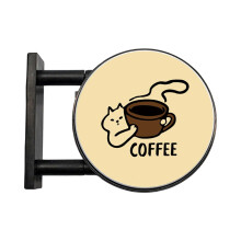 Unique Charm Glowing Coffee Fridge Magnet With Magnetic-C