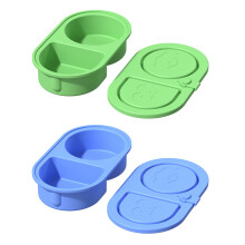 Leakproof Double Section Silicone Seasoning Holder Microwave