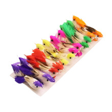 6/24Pcs Realistische Künstliche Kunststoff Spatz Miniatur-1