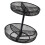 Sturdy Steel Multiple Tiered Fruit Stand Ideal for Home-Black 1