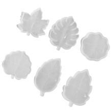 DIY Silikonform in Blattform, 6 Stück, für kreative Kunst und