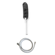 Ergonomic Pet Bath Water Head With Suction Hook-black and white