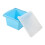 Plateau de congélation en Silicone Durable avec cadre en-Bleu 1
