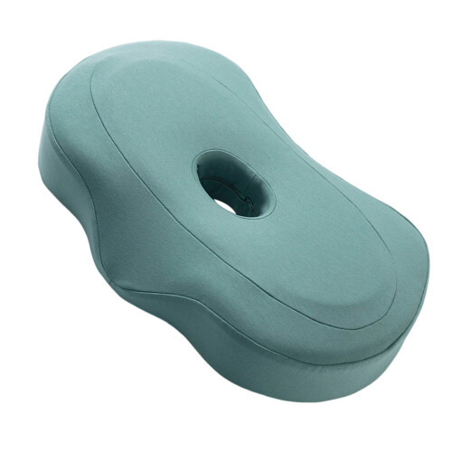 Oreiller d'oreille monotrou avancé en mousse à-vert matcha