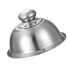 Couvercle de barbecue en acier inoxydable, avec poignée-22CM