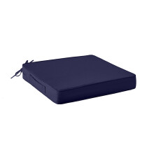 Thicken Sponge Chair Cushion Pad 48cm Waterproof-Navy Blue